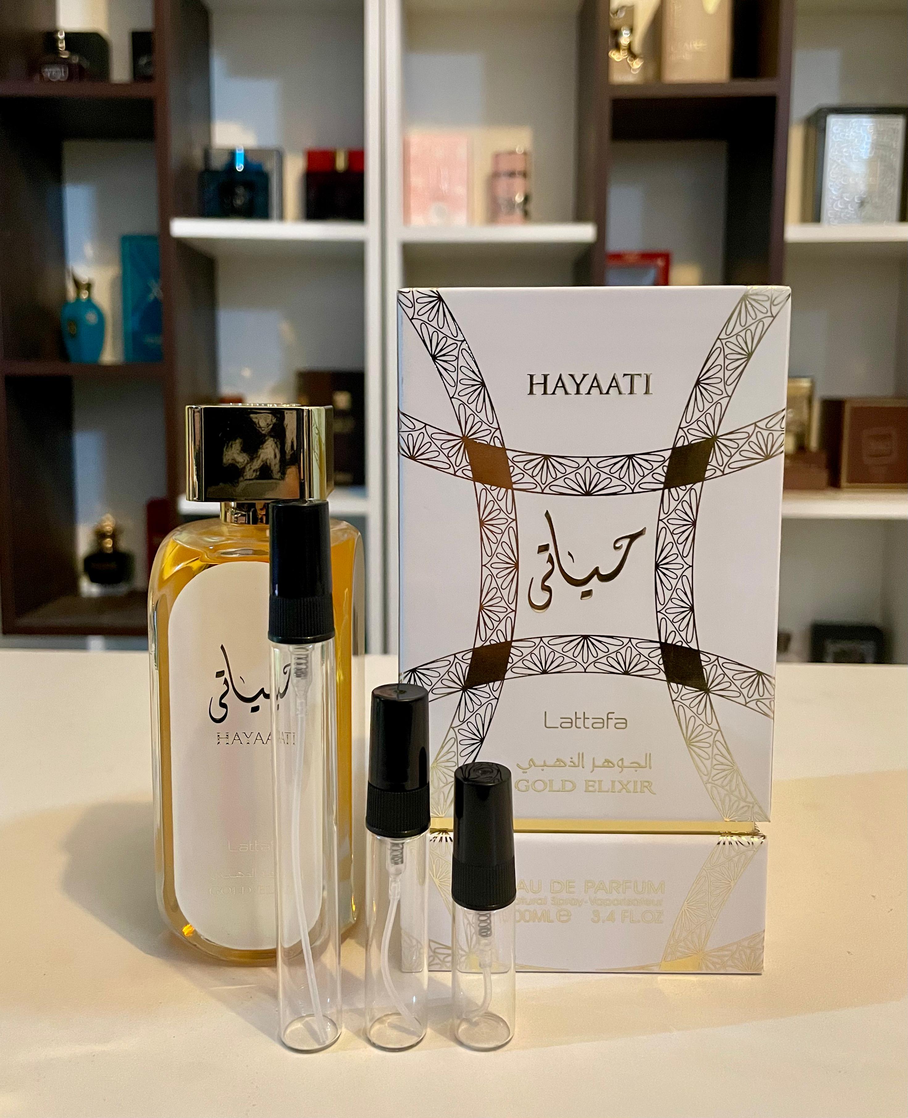 Hayaati Gold Elixir Lattafa – Decant Fragancia Árabe