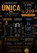 Trío Exclusivo Diseñador 10ml - Le Male Le Parfum, Invictus, Acqua di Giò Profondo