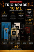 Trío Árabe 10ml - Vulcan Feu, Jean Lowe Immortal, Hawas Fire