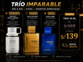 Trío Imparable 10ml - Odyssey White Homme, Gold Edition Al Haramain, Aqua Dubai