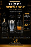 Trío de Diseñador 5ml - Jean Paul Gaultier, Invictus, Azzaro Intense